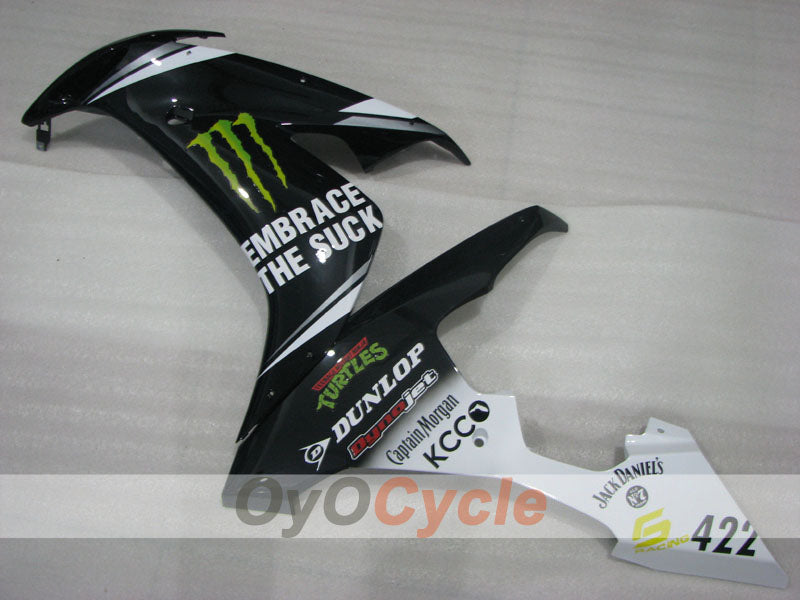 Injection Fairing kit for 04-06 YZF-R1 - White, Black - Monster #OYO87905665