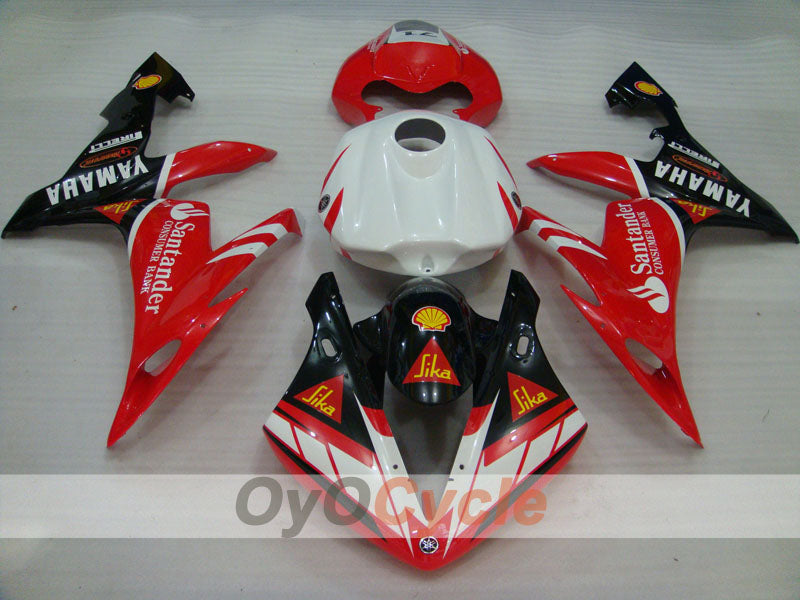 Injection Fairing kit for 04-06 YZF-R1 - Red, Black - Santander #OYO87905680