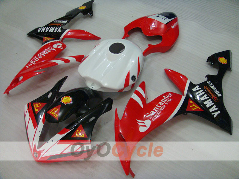 Injection Fairing kit for 04-06 YZF-R1 - Red, Black - Santander #OYO87905680