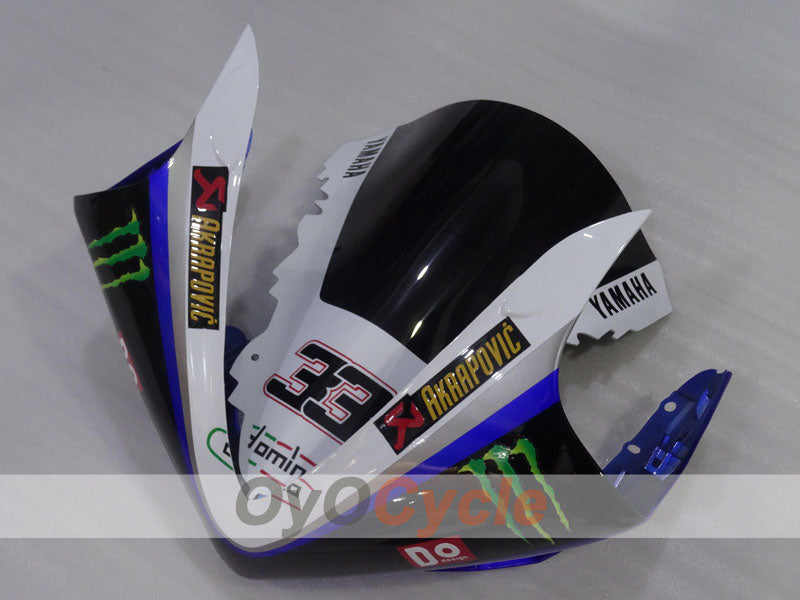 Injection Fairing kit for 07-08 YZF-R1 - Blue, White - Monster #OYO87905690