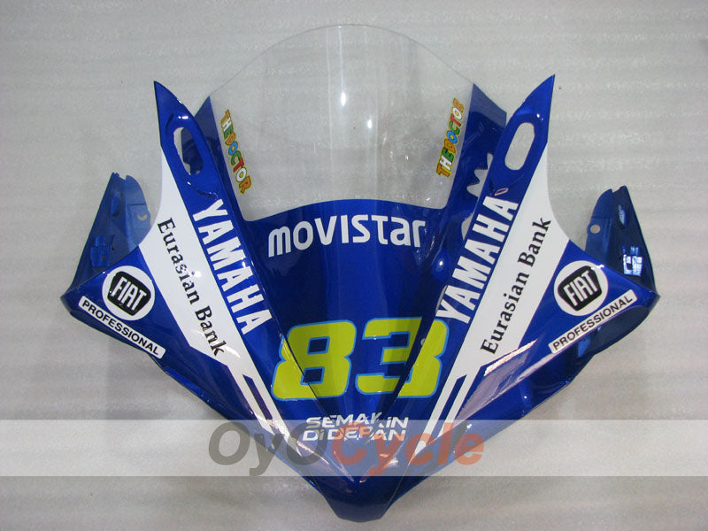 Injection Fairing kit for 07-08 YZF-R1 - Blue, White, Black - Monster #OYO87905694