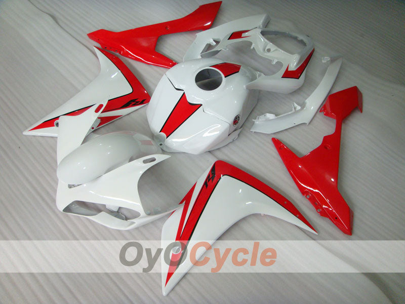 Injection Fairing kit for 07-08 YZF-R1 - Red, White - Factory Style #OYO87905698