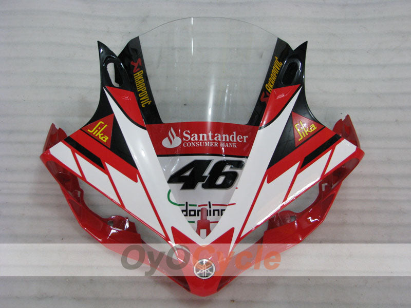 Injection Fairing kit for 07-08 YZF-R1 - Red, White - Santander #OYO87905704