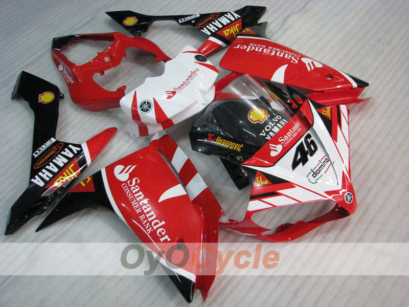 Injection Fairing kit for 07-08 YZF-R1 - Red, White - Santander #OYO87905704 Secondary image
