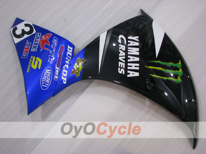 Left & Right Side Fairing For Yamaha 09-11  YZF-R1 #OYO87911545 Secondary image