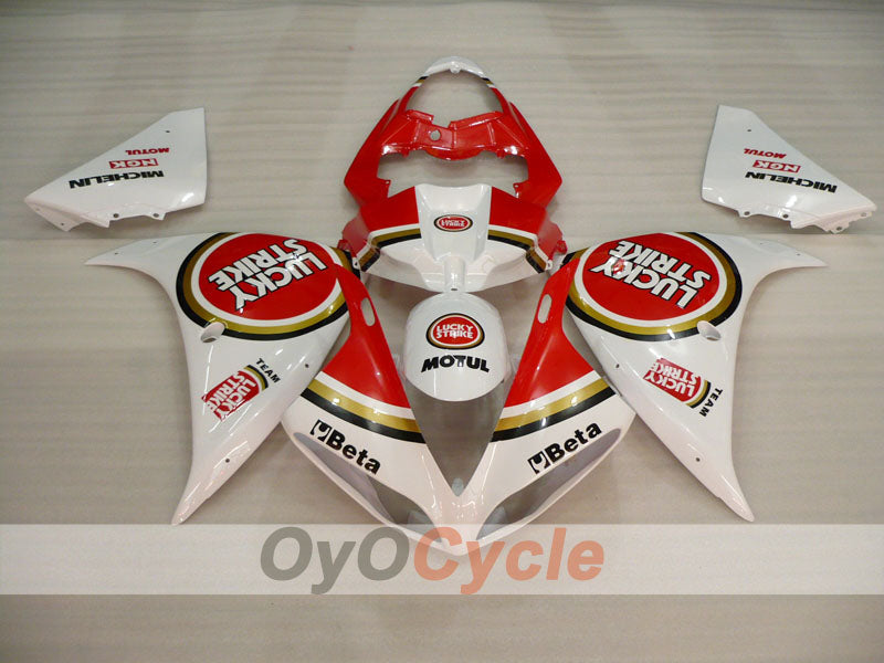 Injection Fairing kit for 09-11 YZF-R1 - Red, White - Lucky Strike #OYO87905710 Secondary image