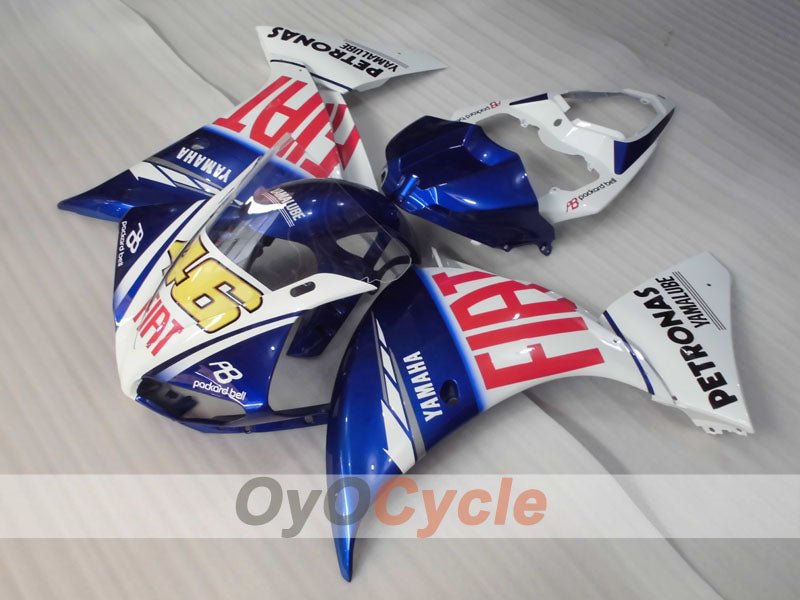 Injection Fairing kit for 09-11 YZF-R1 - Blue, White - FIAT #OYO87905711