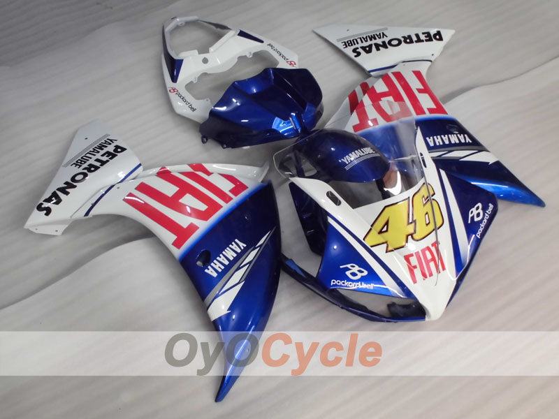 Injection Fairing kit for 09-11 YZF-R1 - Blue, White - FIAT #OYO87905711