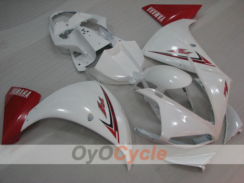 Injection Fairing kit for 09-11 YZF-R1 - Red, White - Factory Style #OYO87905713