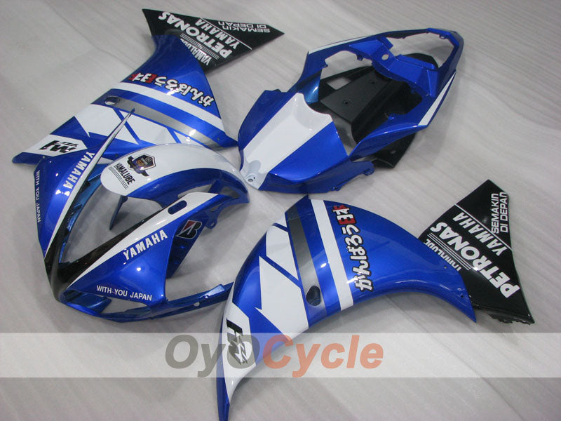 Injection Fairing kit for 09-11 YZF-R1 - Blue, White - PETRONAS #OYO87905714