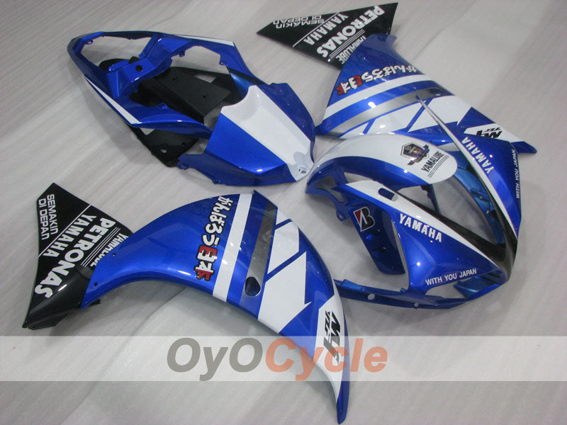 Injection Fairing kit for 09-11 YZF-R1 - Blue, White - PETRONAS #OYO87905714 Main image