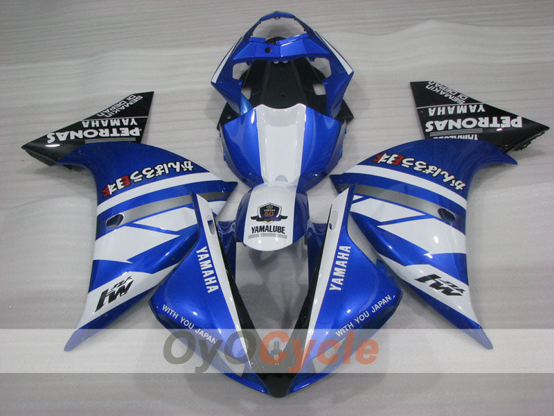 Injection Fairing kit for 09-11 YZF-R1 - Blue, White - PETRONAS #OYO87905714