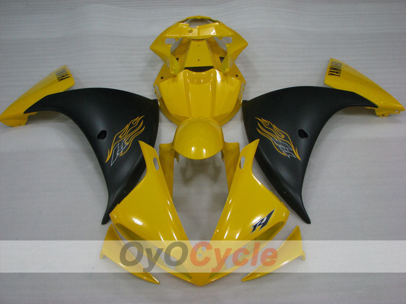 Injection Fairing kit for 09-11 YZF-R1 - Yellow, Black, Matte - Factory Style #OYO87905715