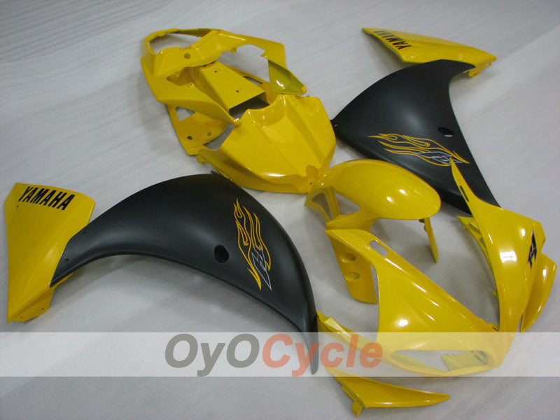 Injection Fairing kit for 09-11 YZF-R1 - Yellow, Black, Matte - Factory Style #OYO87905715