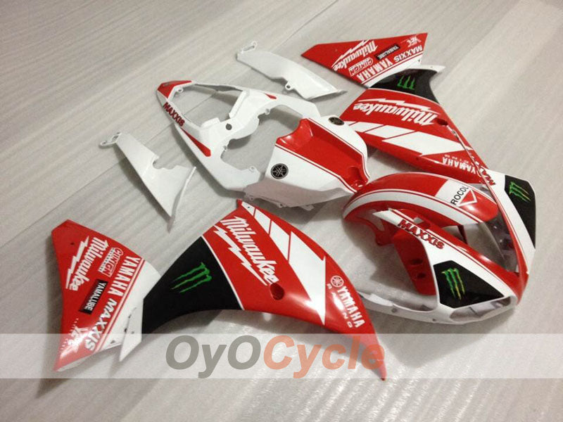 Injection Fairing kit for 09-11 YZF-R1 - Red, White - Monster #OYO87905717
