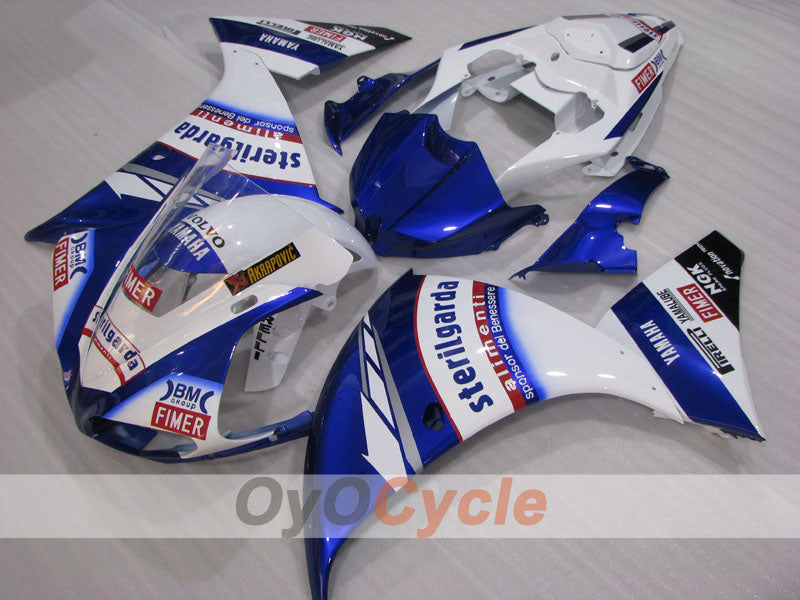 Injection Fairing kit for 09-11 YZF-R1 - Blue, White - Sterilgarda #OYO87905718