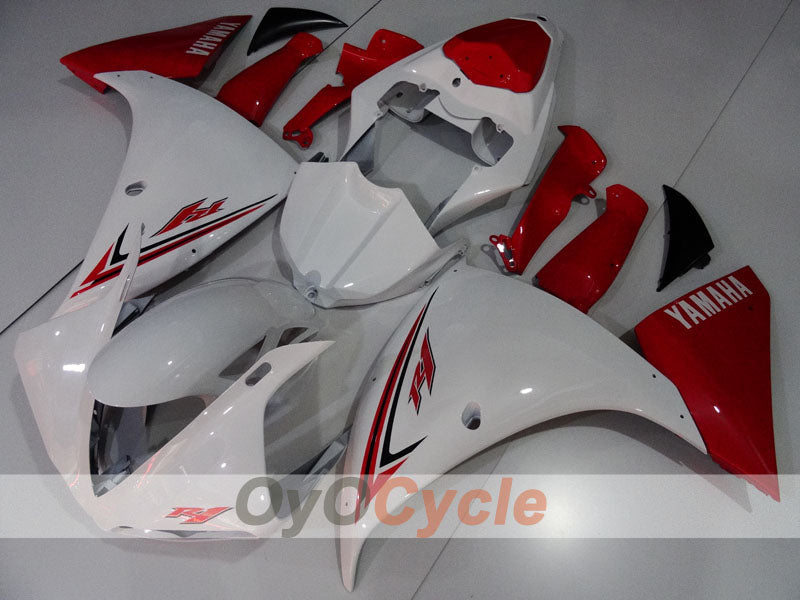 Injection Fairing kit for 09-11 YZF-R1 - Red, White - Factory Style #OYO87905721