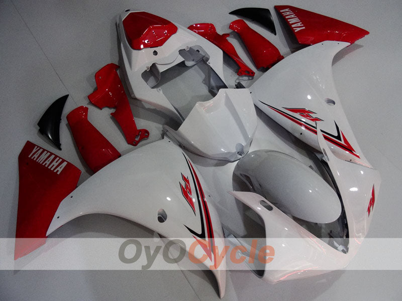 Injection Fairing kit for 09-11 YZF-R1 - Red, White - Factory Style #OYO87905721 Main image