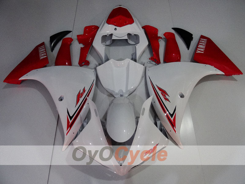 Injection Fairing kit for 09-11 YZF-R1 - Red, White - Factory Style #OYO87905721