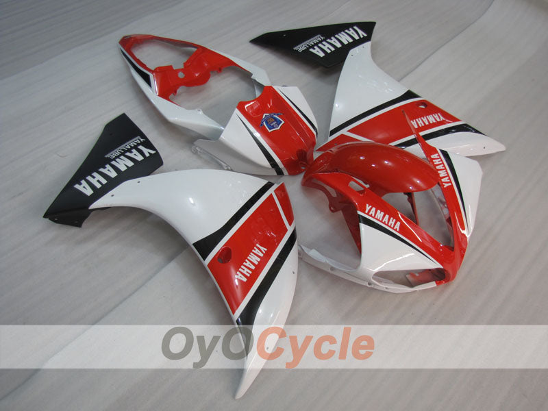 Injection Fairing kit for 09-11 YZF-R1 - Red, White - Factory Style #OYO87905724