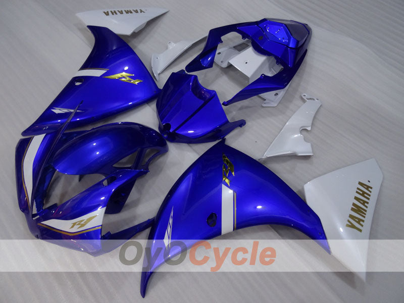 Injection Fairing kit for 12-14 YZF-R1 - Blue, White - Factory Style #OYO87905729