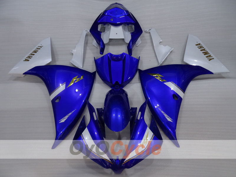 Injection Fairing kit for 12-14 YZF-R1 - Blue, White - Factory Style #OYO87905729