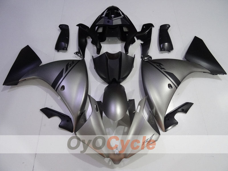 Injection Fairing kit for 12-14 YZF-R1 - Black, Grey, Matte - Factory Style #OYO87905730