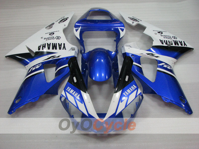 Injection Fairing kit for 00-01 YZF-R1 - Blue, White - Sun #OYO87905731 Secondary image