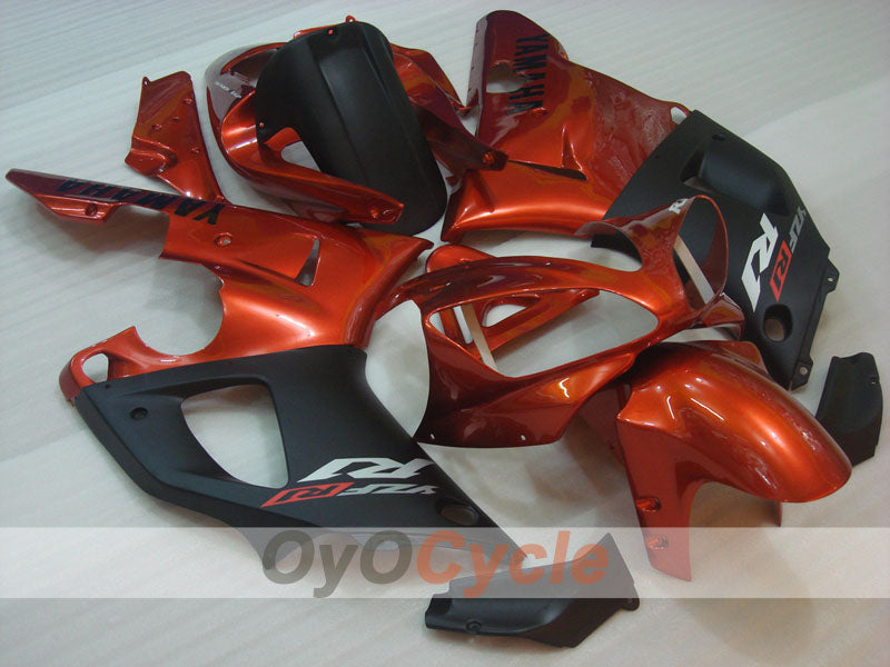Injection Fairing kit for 00-01 YZF-R1 - Orange, Black, Matte - Factory Style #OYO87905737