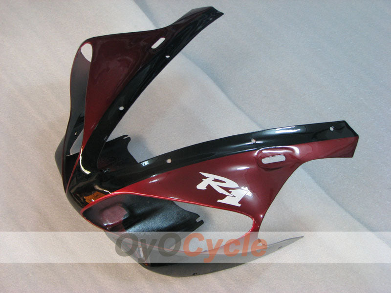 Injection Fairing kit for 00-01 YZF-R1 - Red Wine Color, Black - Factory Style #OYO87905738