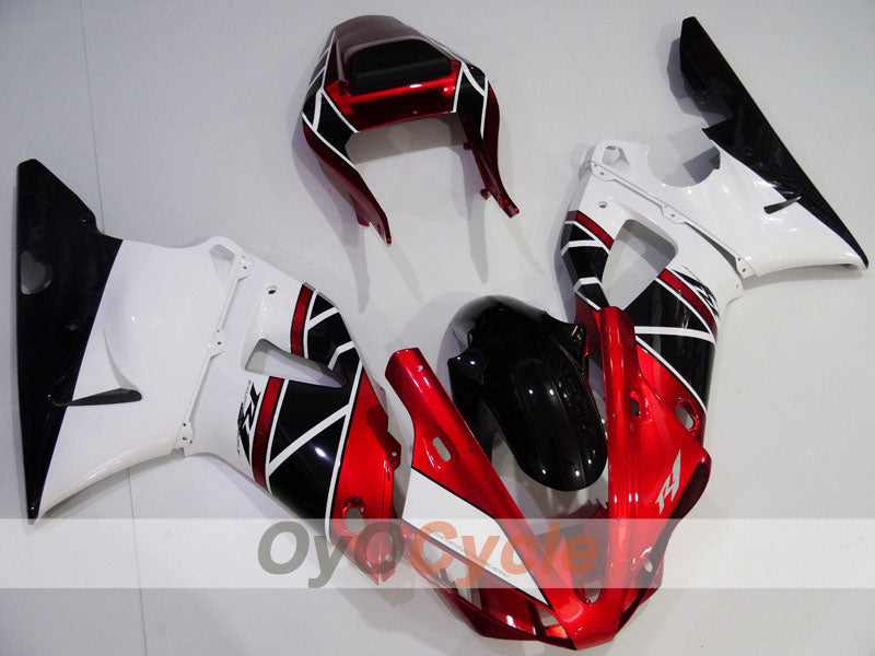 Injection Fairing kit for 00-01 YZF-R1 - Red, White, Black - Factory Style #OYO87905741