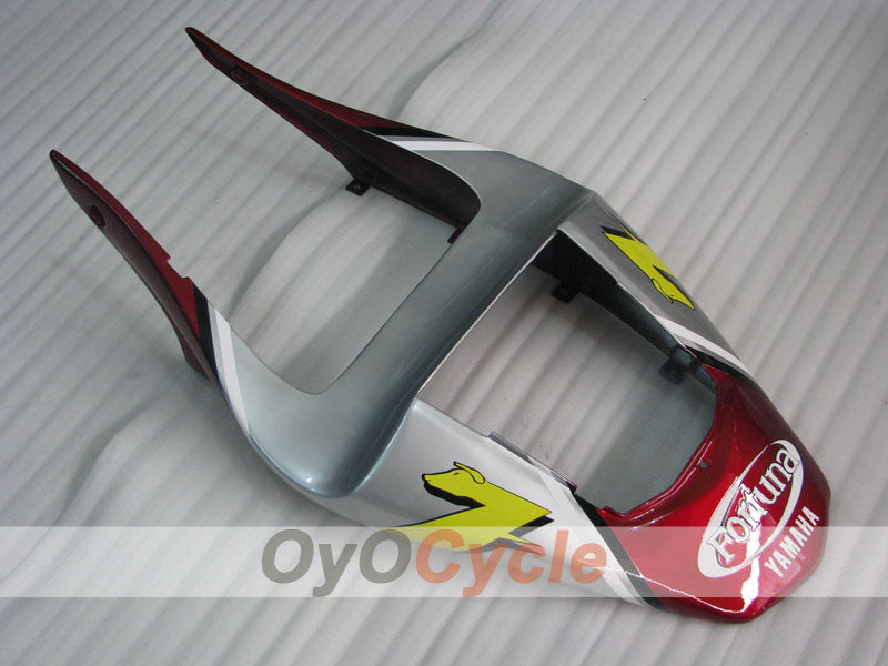 Injection Fairing kit for 00-01 YZF-R1 - Red, Silver - Fortuna #OYO87905742