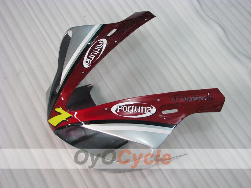 Injection Fairing kit for 00-01 YZF-R1 - Red, Silver - Fortuna #OYO87905742