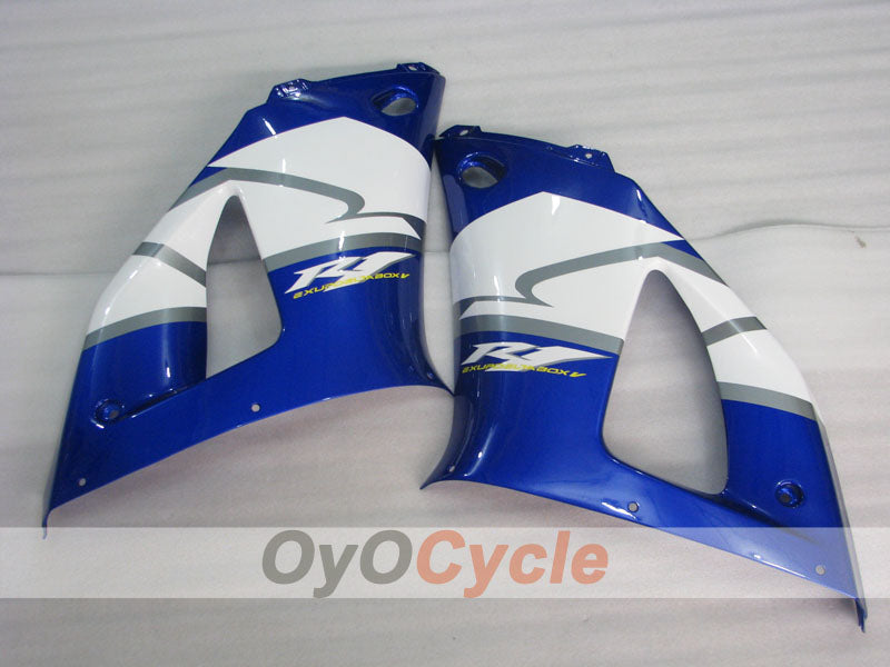 Injection Fairing kit for 00-01 YZF-R1 - Blue, White - GO!!!!!!!, MOTUL #OYO87905743