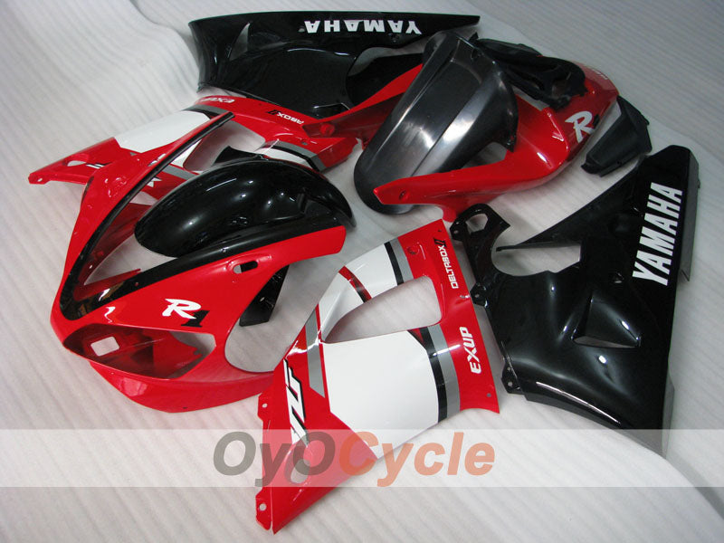 Injection Fairing kit for 00-01 YZF-R1 - Red, White - Factory Style #OYO87905744