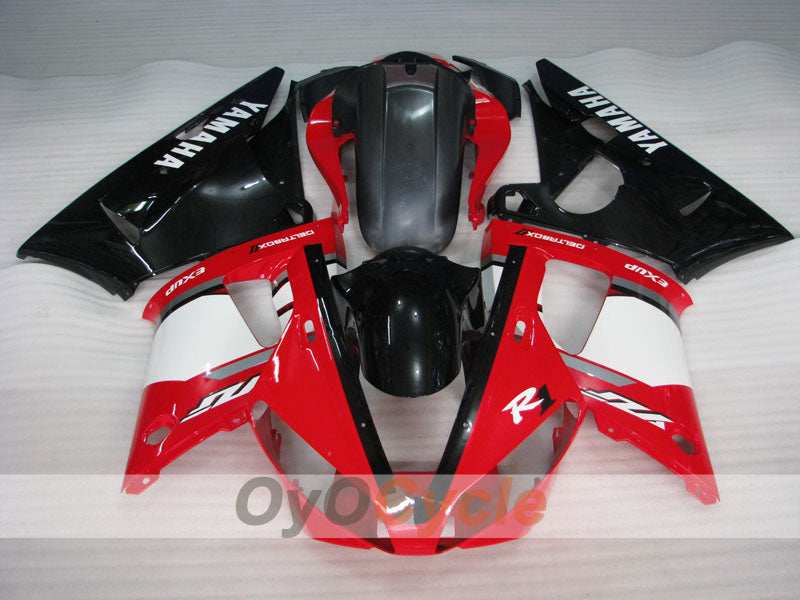 Injection Fairing kit for 00-01 YZF-R1 - Red, White - Factory Style #OYO87905744