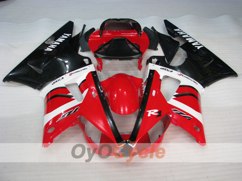 Injection Fairing kit for 00-01 YZF-R1 - Red, White - Factory Style #OYO87905745