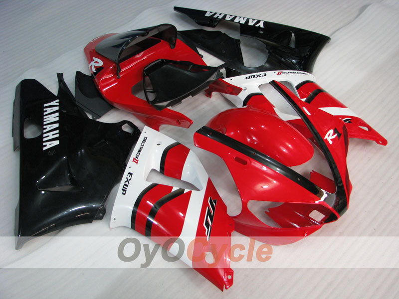 Injection Fairing kit for 00-01 YZF-R1 - Red, White - Factory Style #OYO87905745 Main image