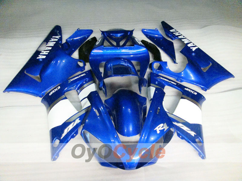 Injection Fairing kit for 00-01 YZF-R1 - Blue, White - Factory Style #OYO87905750