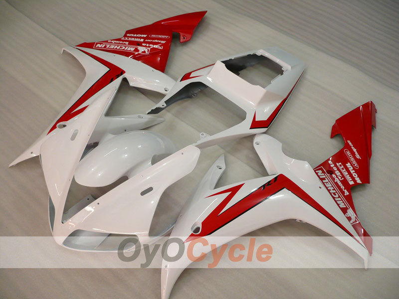 Injection Fairing kit for 02-03 YZF-R1 - Red, White - Factory Style #OYO87905768