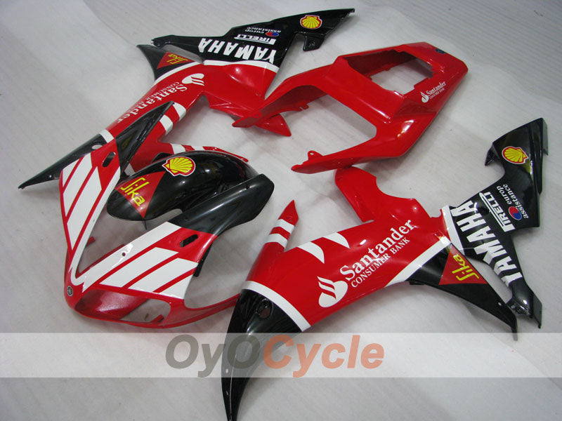 Injection Fairing kit for 02-03 YZF-R1 - Red, Black - Santander #OYO87905771