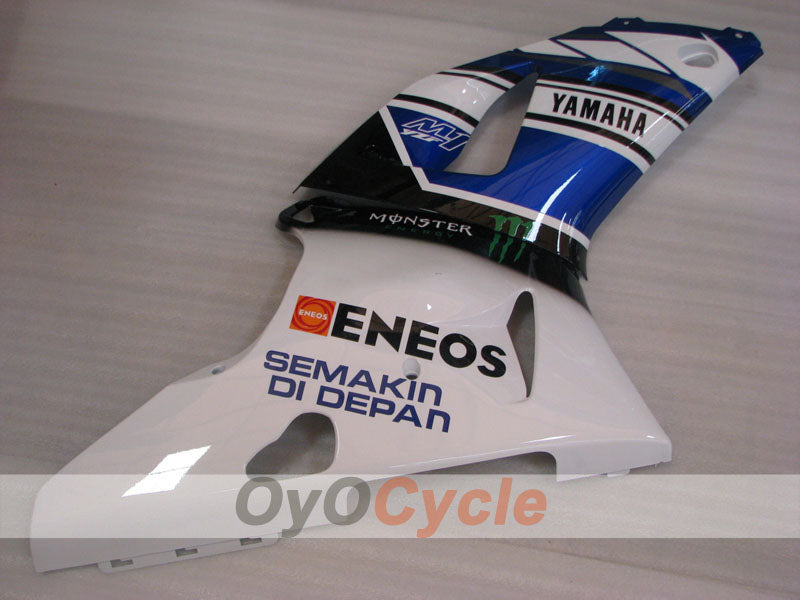 Injection Fairing kit for 98-99 YZF-R1 - Blue, White, Black - Monster #OYO87905772