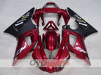 Injection Fairing kit for 98-99 YZF-R1 - Red Wine Color, Black - MOTUL #OYO87905775