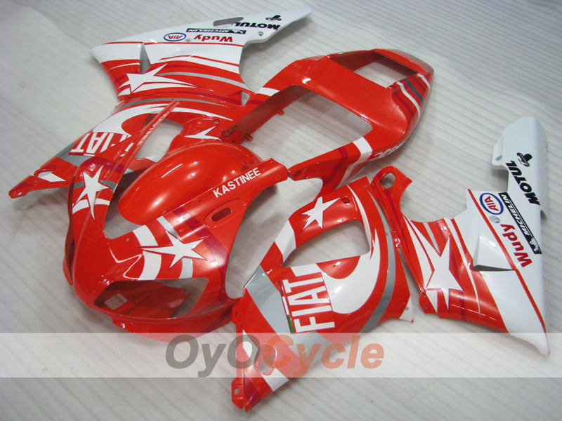Injection Fairing kit for 98-99 YZF-R1 - Red, White - FIAT #OYO87905777