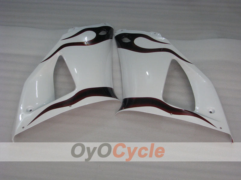 Injection Fairing kit for 98-99 YZF-R1 - White, Black - Flame #OYO87905779