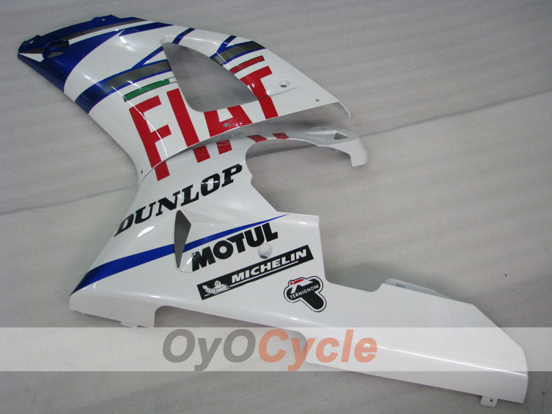 Injection Fairing kit for 98-99 YZF-R1 - Blue, White - DUNLOP, FIAT, MOTUL #OYO87905781