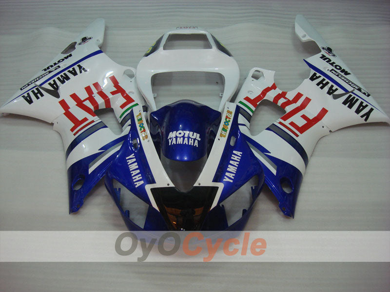 Injection Fairing kit for 98-99 YZF-R1 - Blue, White - FIAT, MICHELIN, MOTUL #OYO87905782