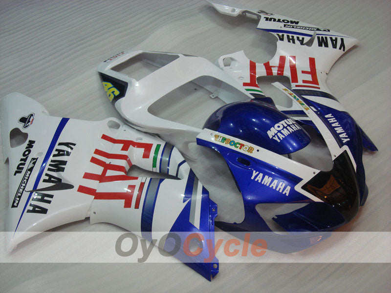 Injection Fairing kit for 98-99 YZF-R1 - Blue, White - FIAT, MICHELIN, MOTUL #OYO87905782
