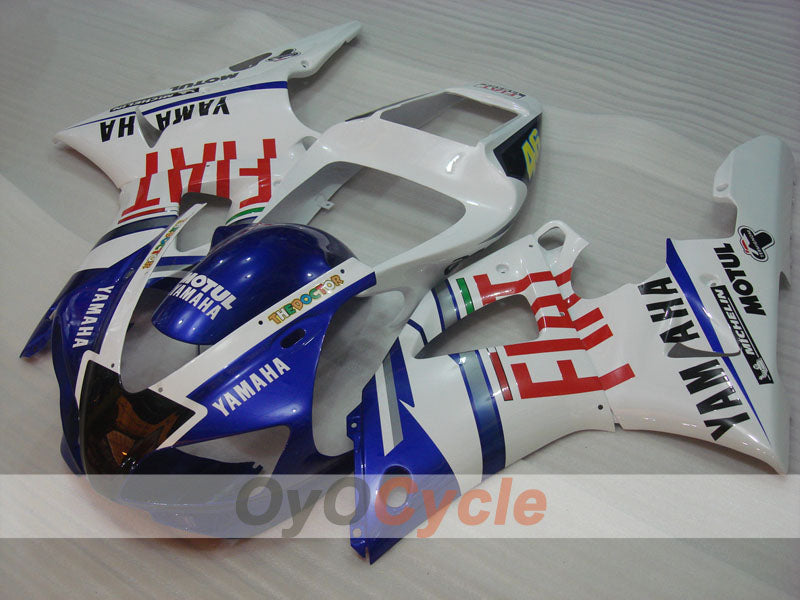 Injection Fairing kit for 98-99 YZF-R1 - Blue, White - FIAT, MICHELIN, MOTUL #OYO87905782