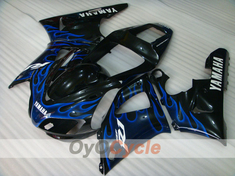 Injection Fairing kit for 98-99 YZF-R1 - Blue, Black - Flame #OYO87905783 Secondary image